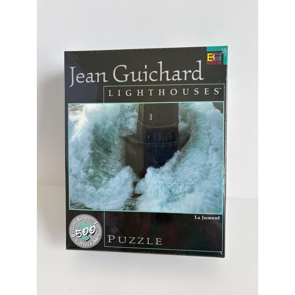 Jean Guichard Lighthouses La Jument 500 Pc Puzzle Buffalo Games 2000 NEW Sealed